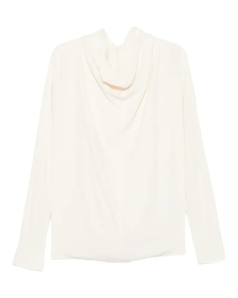 Totême Drapiertes Top mit Wasserfallausschnitt - Nude Nude