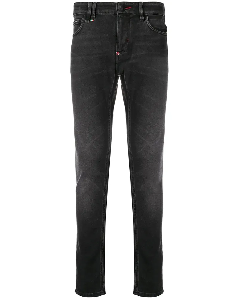 Philipp Plein Jeans mit schmalem Bein - Schwarz Schwarz