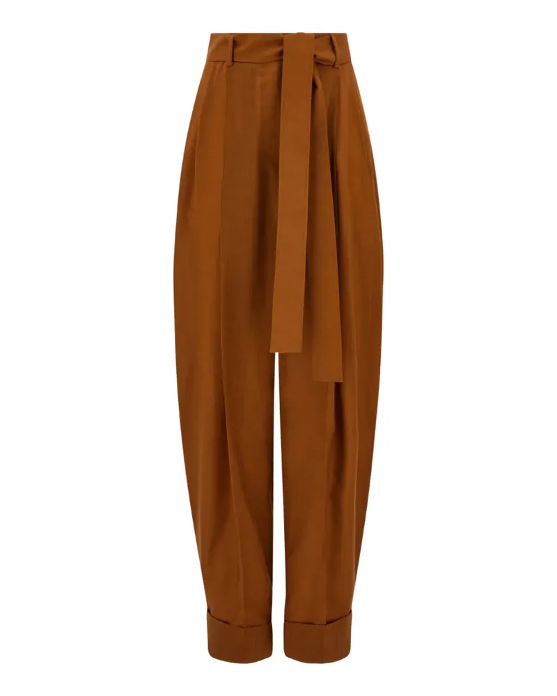 Ferragamo barrel-leg trousers - Braun Braun
