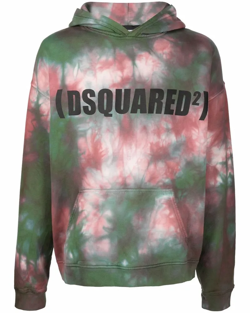 Dsquared2 Hoodie mit Batikmuster - Grün Grün