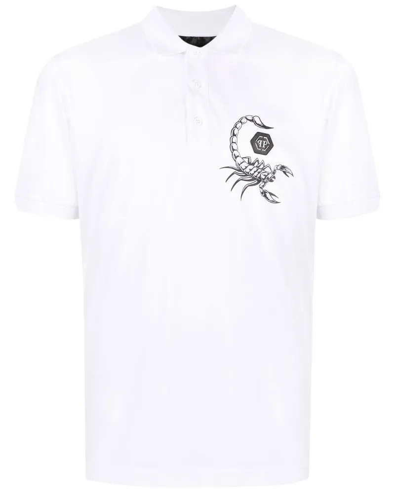 Philipp Plein Kurzärmeliges Poloshirt - Weiß Weiß