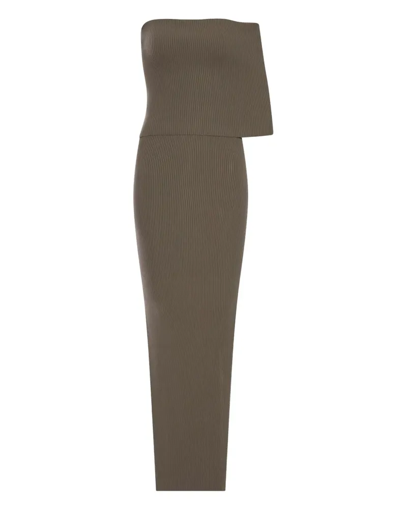 Rick Owens Geripptes Midikleid - Nude Nude