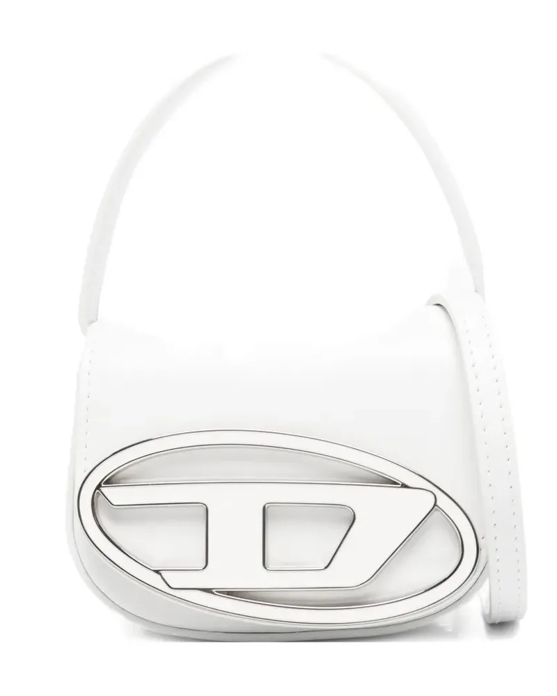 Diesel mini 1Dr Xs logo-plaque tote bag - Weiß Weiß