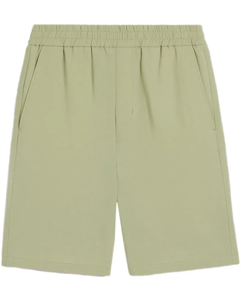 AMI Paris Shorts mit Logo-Schild - Grün Grün