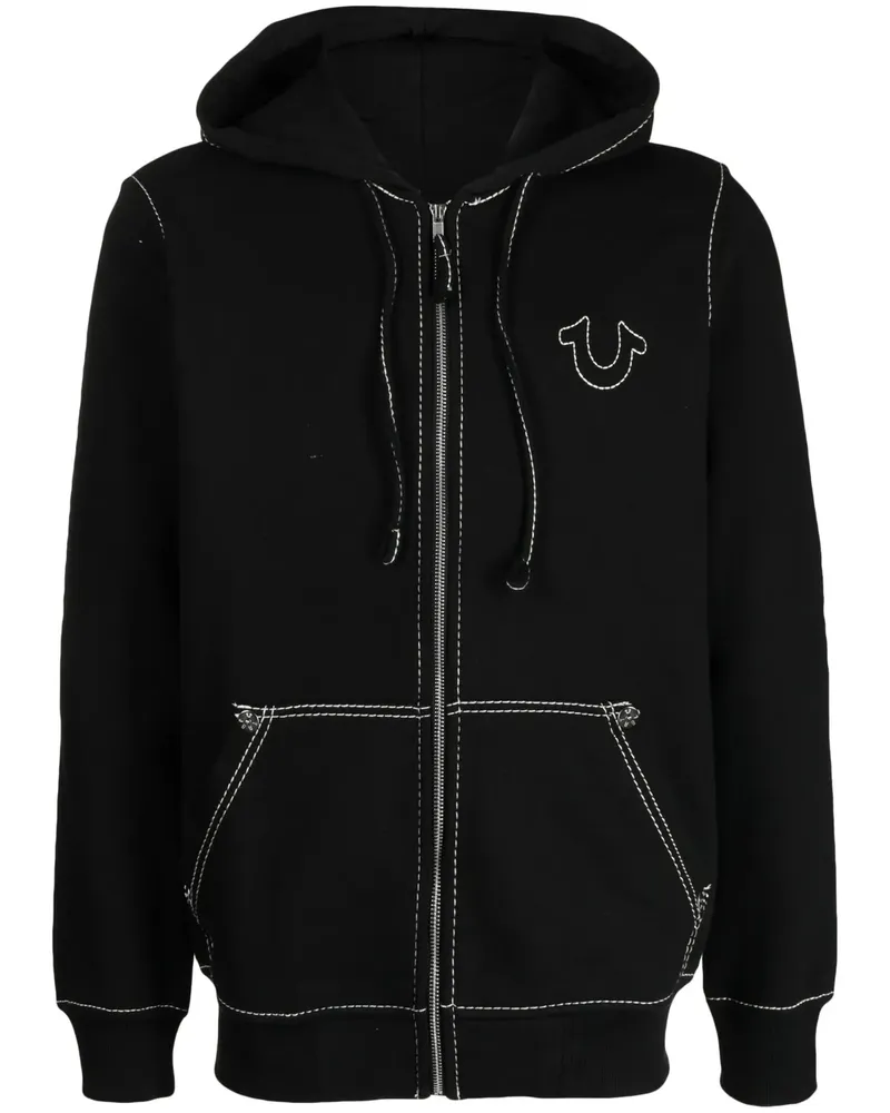 True Religion Big T Kapuzenjacke - Schwarz Schwarz