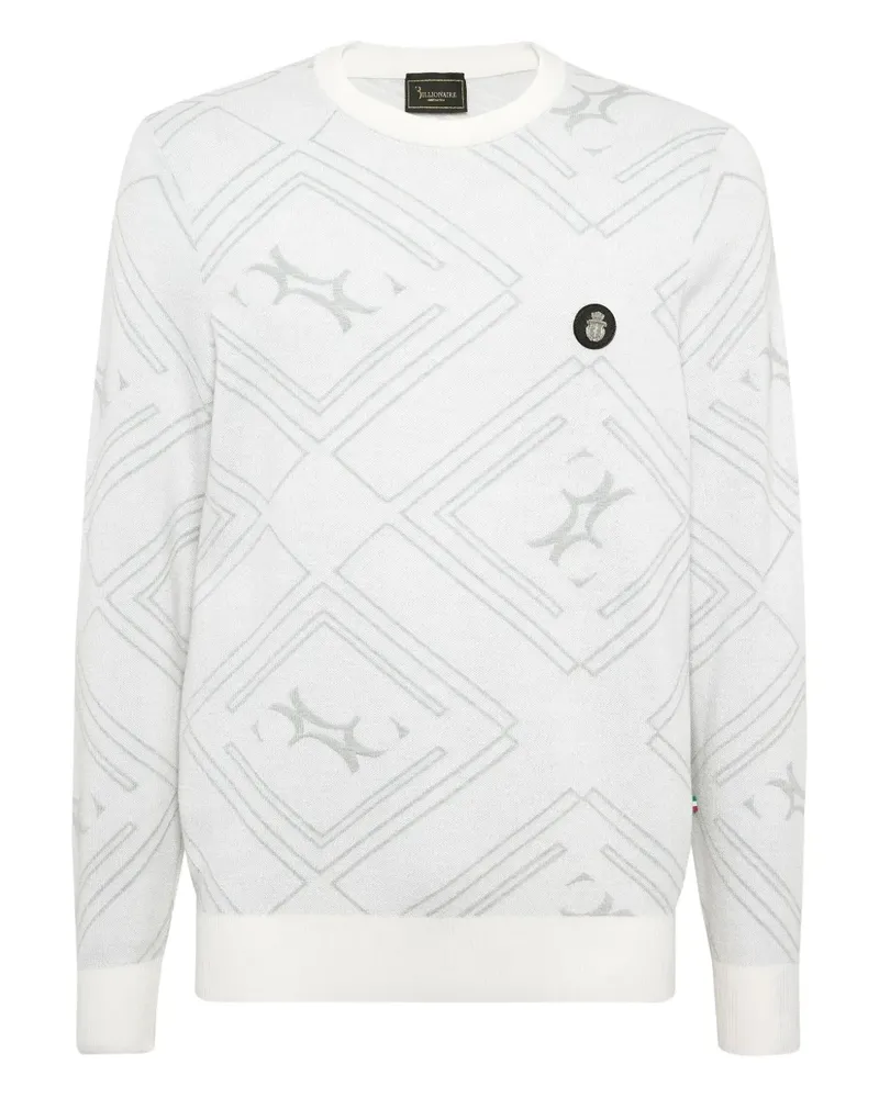 Billionaire Pullover aus Jacquard - Weiß Weiß