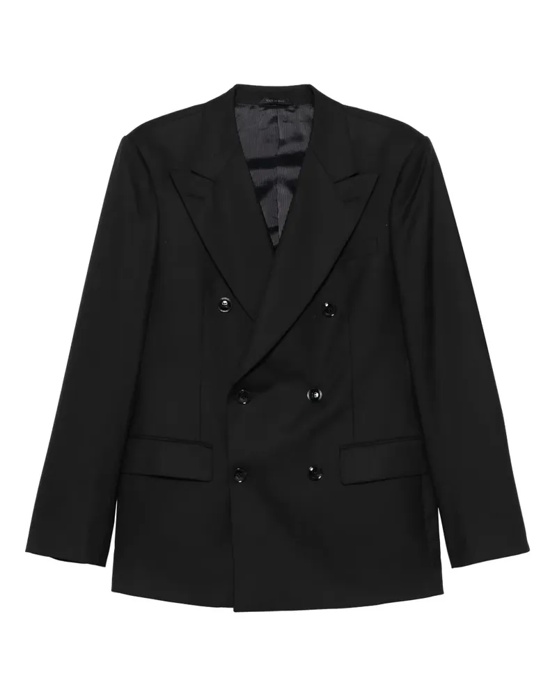 Giorgio Armani Doppelreihiges Sakko - Schwarz Schwarz