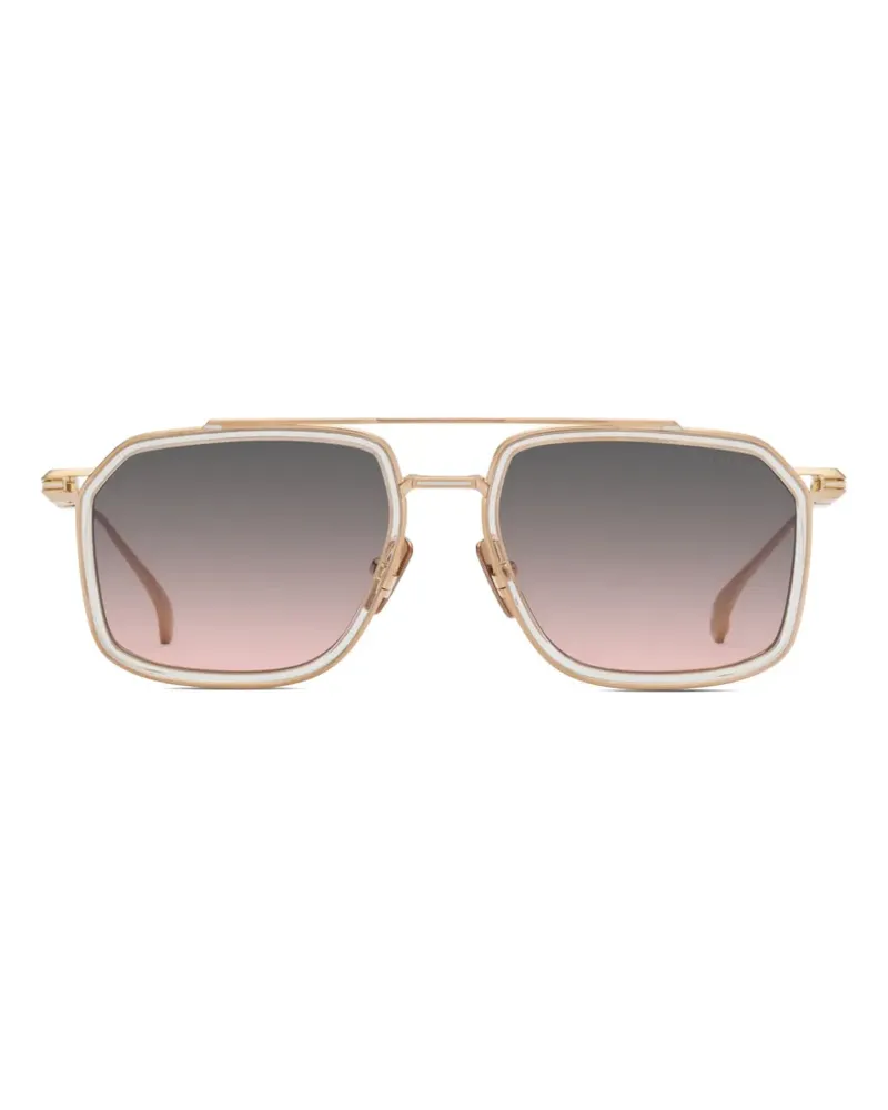 DITA Lineage.99X geometric-frame sunglasses - Gold Gold