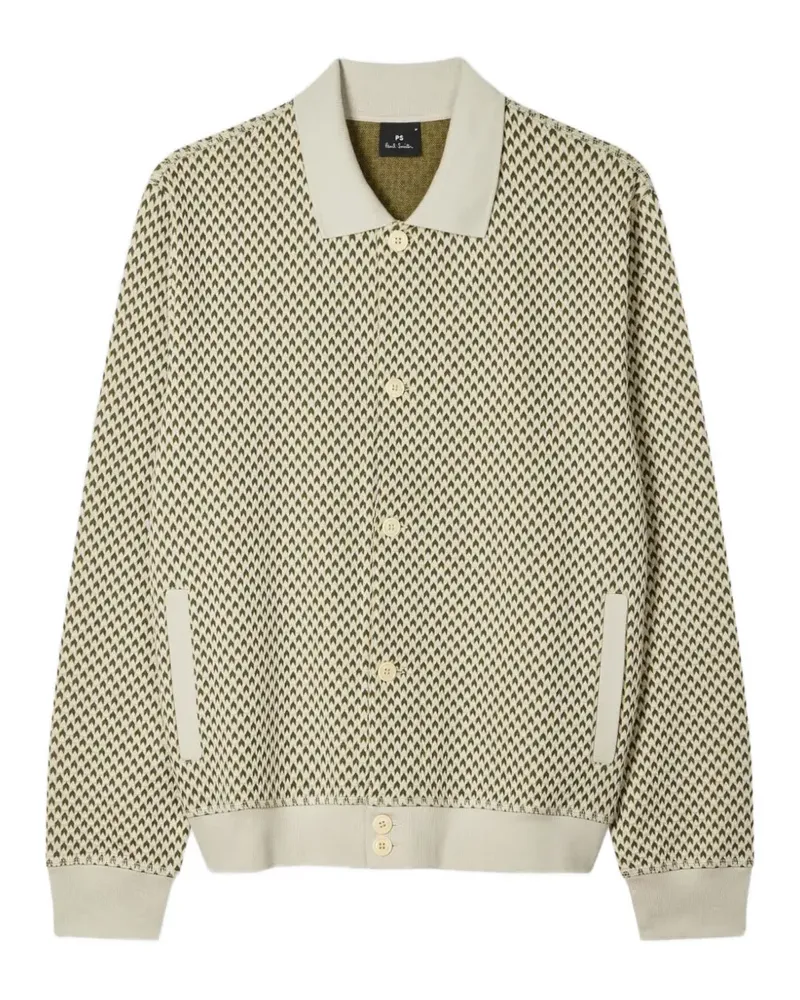 Paul Smith Gemusterter Cardigan - Nude Nude