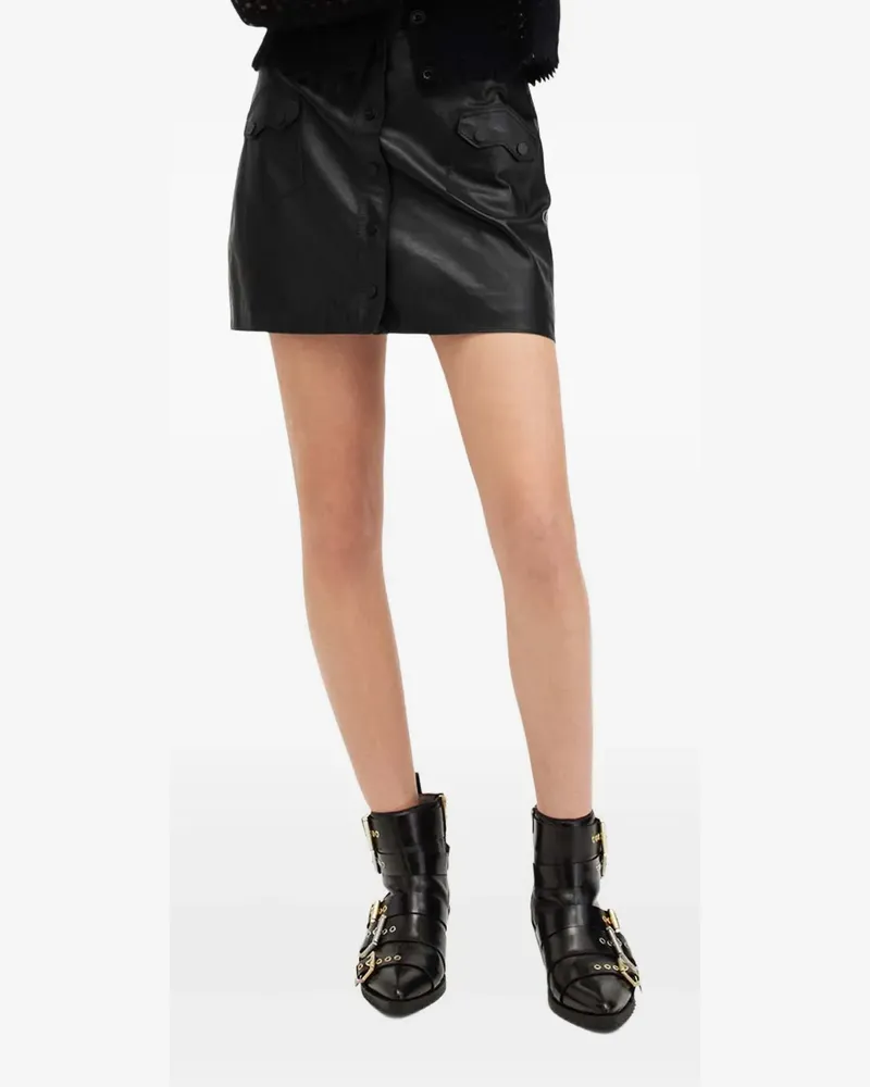 AllSaints Rock mit Knopfleiste - Schwarz Schwarz