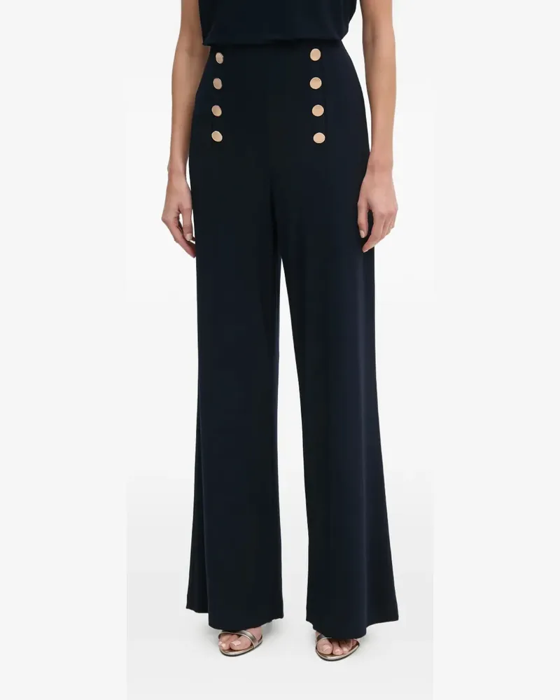 Joseph Ribkoff button-embellishment trousers - Blau Blau