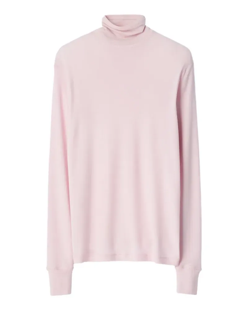 Christophe Lemaire Oberteil mit Stehkragen aus Woll- und Seidenjersey - Rosa Rosa