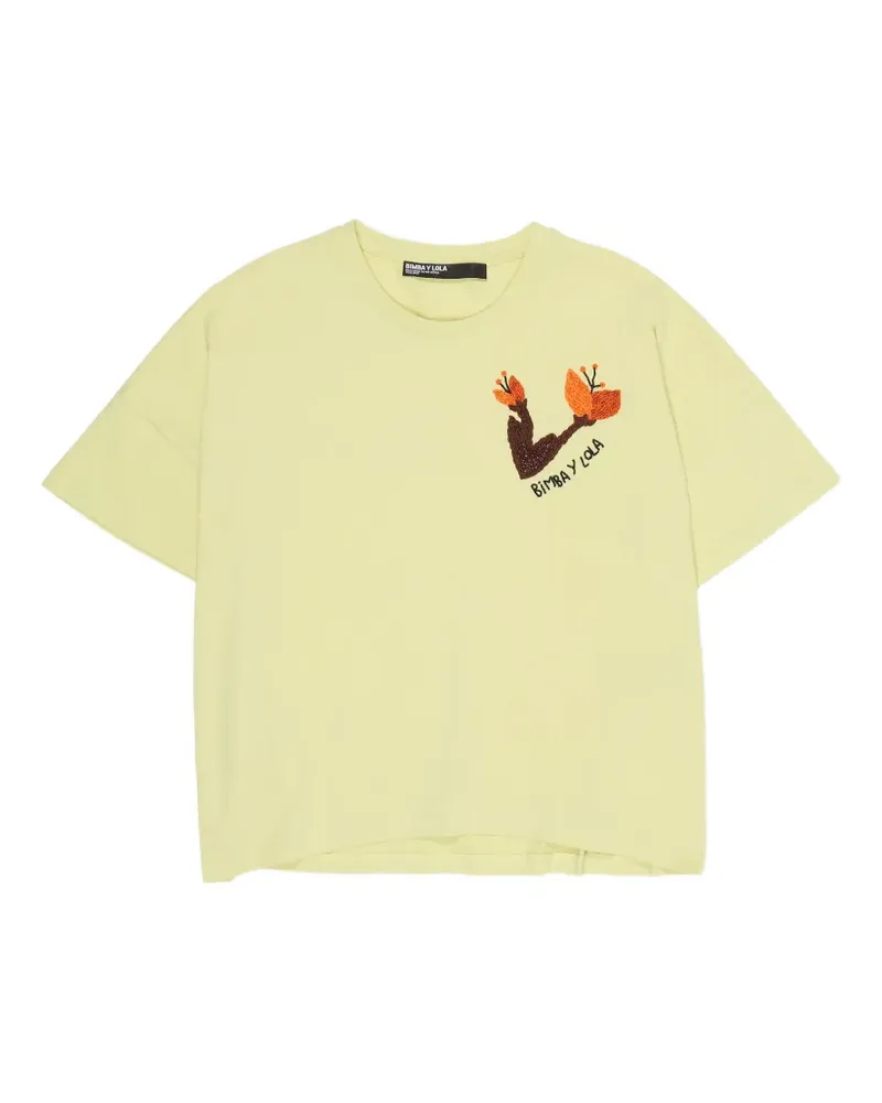 BIMBA Y LOLA T-Shirt mit grafischem Print - Gelb Gelb