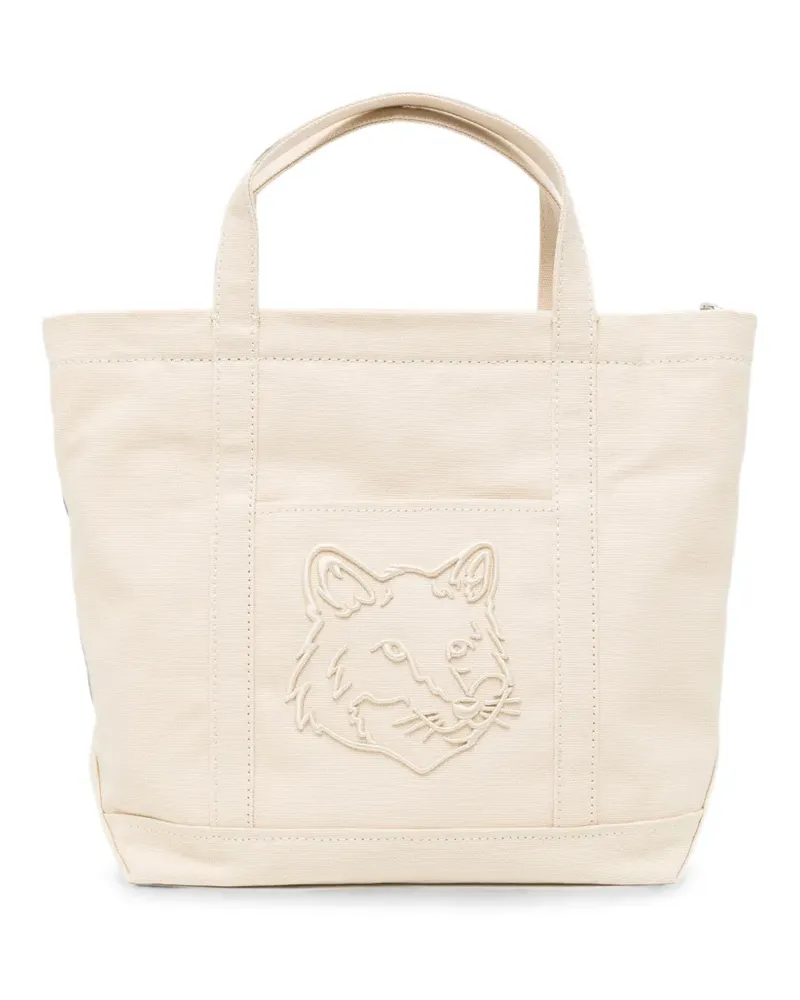Kitsuné small Fox Head tote bag - Nude Nude