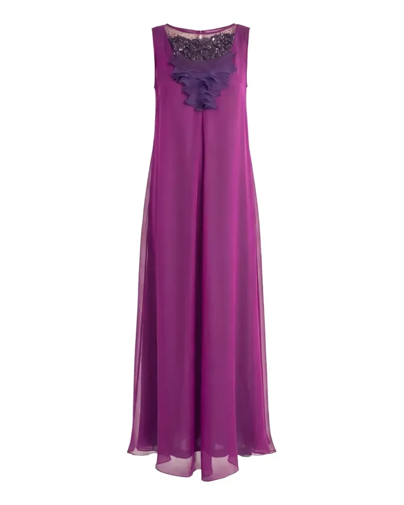 Irina Schrotter ruffled sequin-embellished maxi dress - Violett Violett