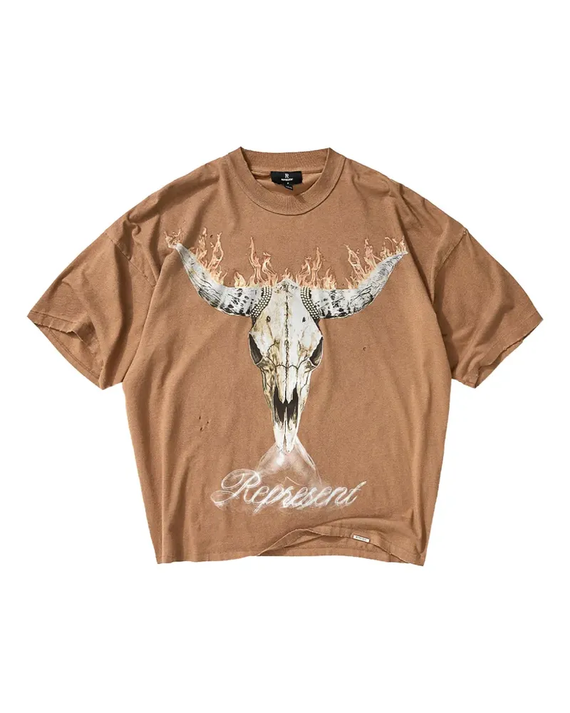 REPRESENT British Cowboys graphic T-shirt - Braun Braun