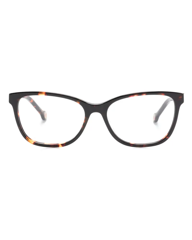 Carolina Herrera New York Brille mit eckigem Gestell - Schwarz Schwarz