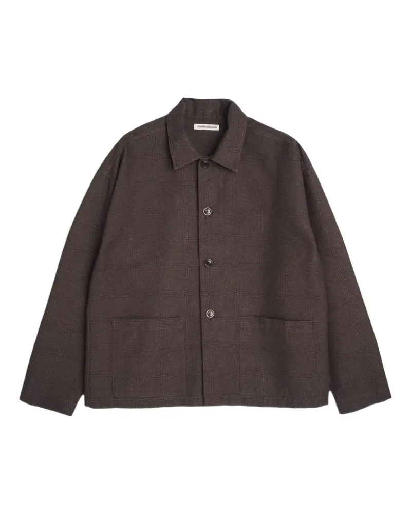 YMC PJ check overshirt - Braun Braun