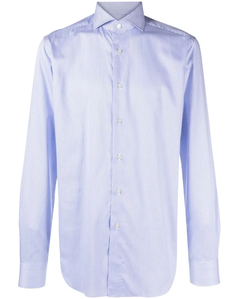 XACUS Hemd mit Nadelstreifen - Blau Blau