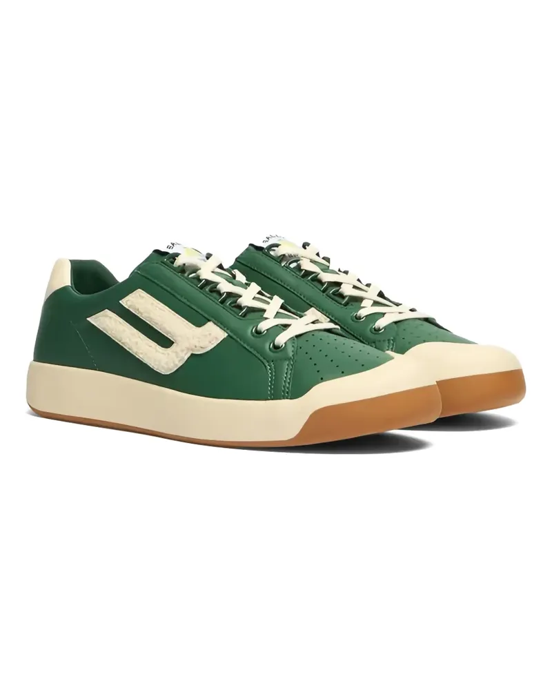 Bally Tennis Collection logo-patch perforated sneakers - Grün Grün