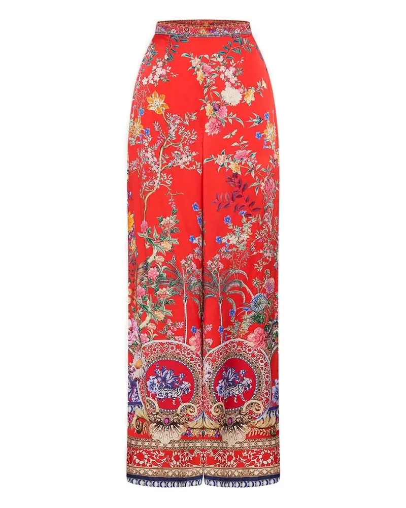 Camilla Summer Palace wide leg trousers - Rot Rot