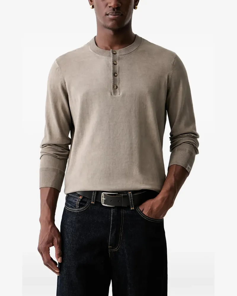 Rag & Bone henley-neck sweater - Nude Nude