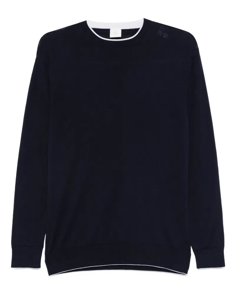 Eleventy Pullover mit rundem Ausschnitt - Blau Blau