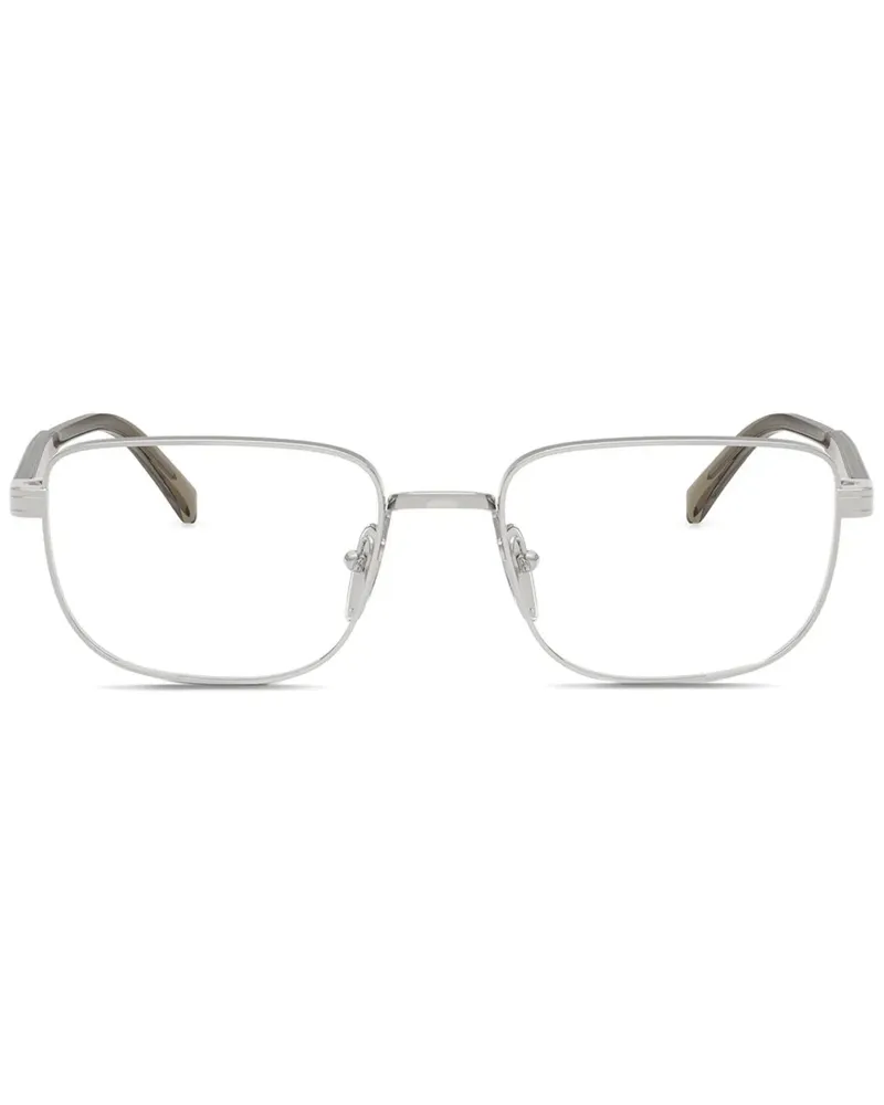 Prada Brille mit eckigem Gestell - Silber Silber