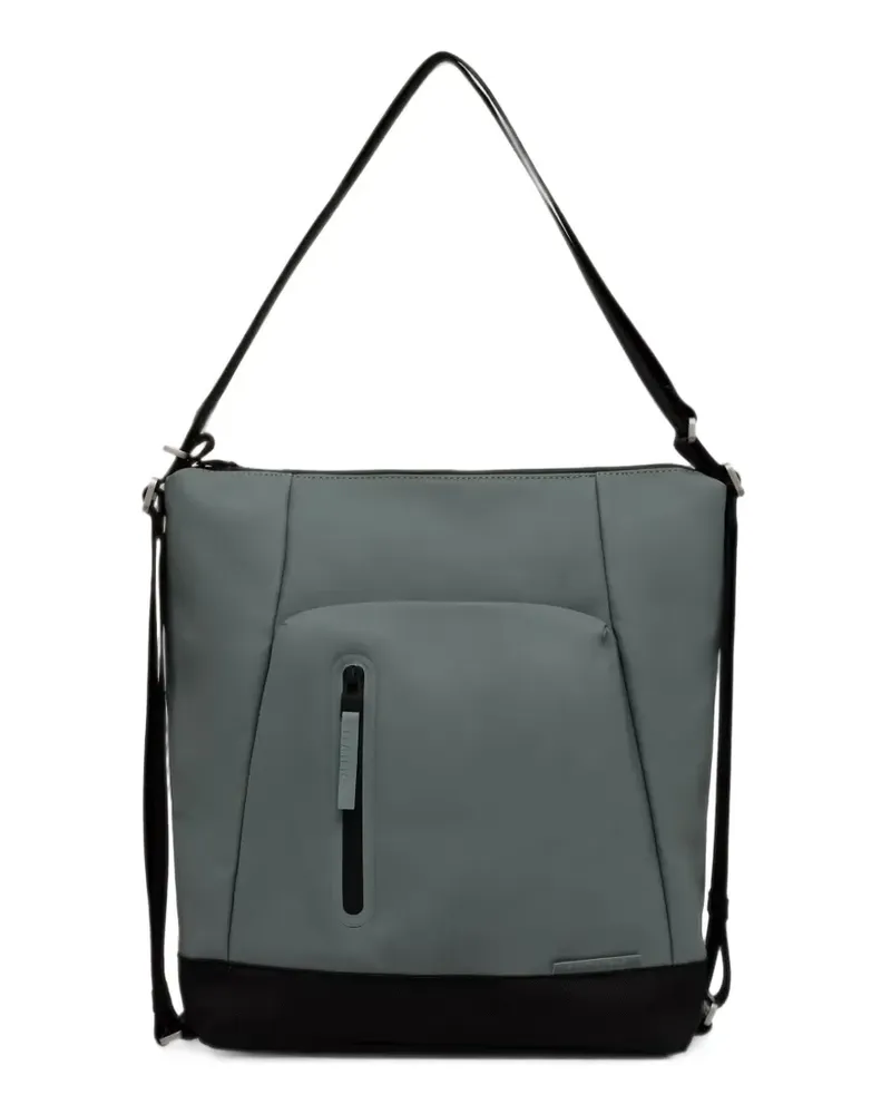 RAINS Otaru panelled zip-up tote bag - Grün Grün