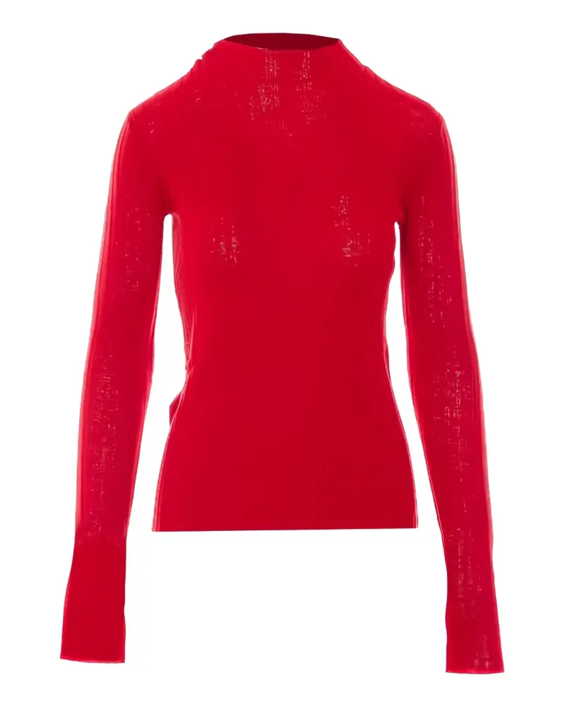 Pinko ribbed-knit long-sleeve sweater - Rot Rot