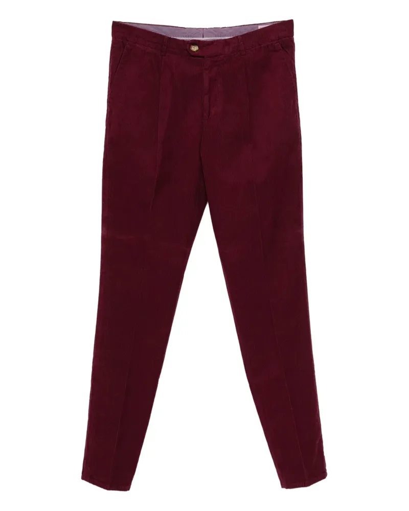 Brunello Cucinelli Cordhose mit Falten - Rot Rot