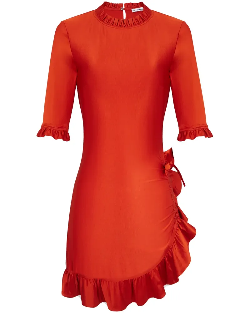 Paco Rabanne Asymmetrisches Minikleid - Rot Rot