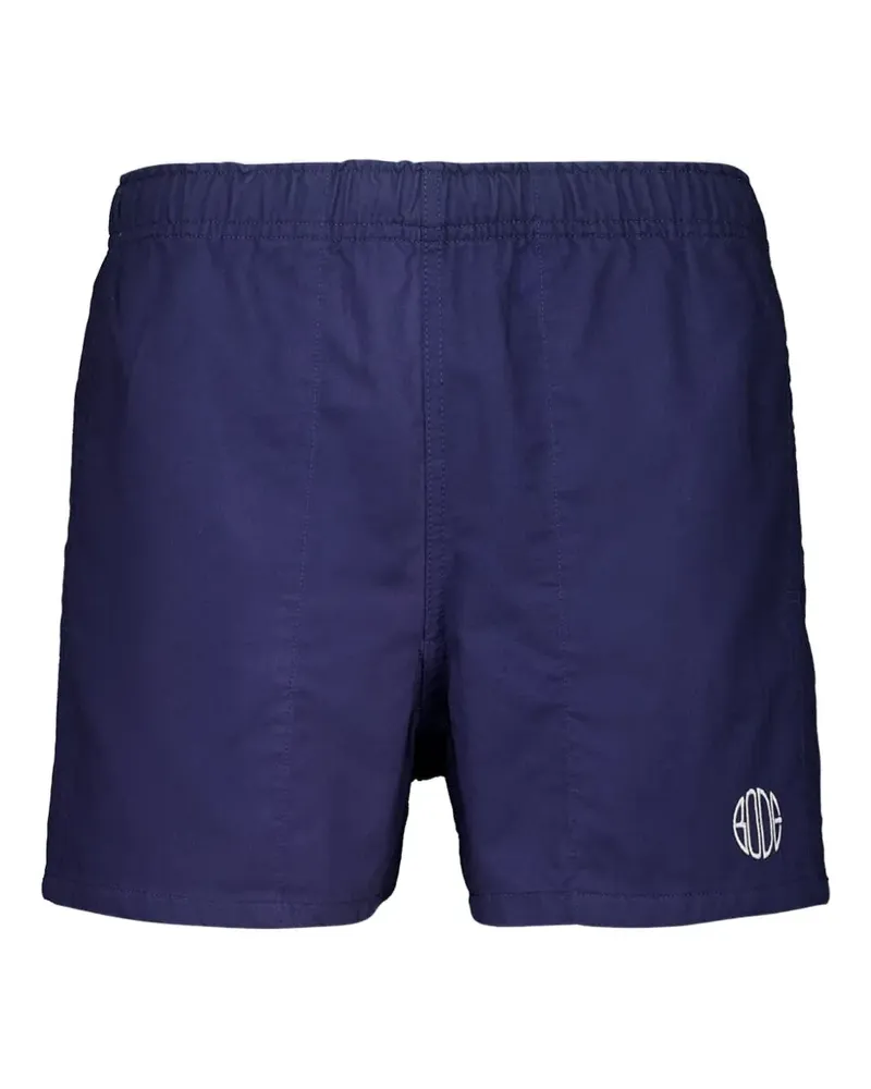 BODE Gerippte Segelshorts mit Stickerei - Blau Blau