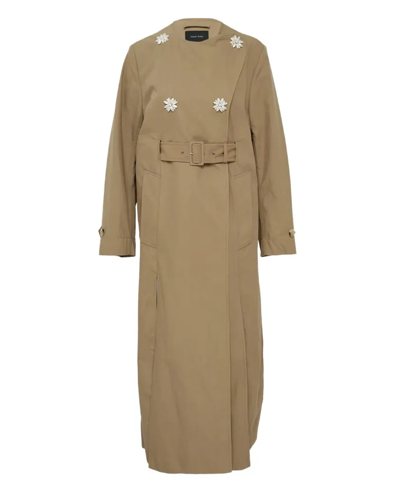 Simone Rocha belted trench - Nude Nude
