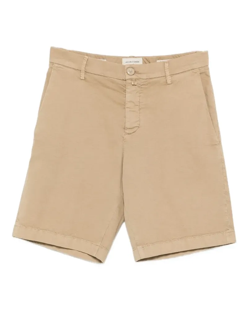 Jacob Cohën logo-patch shorts - Nude Nude