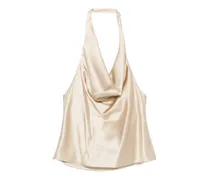 Cassia Neckholder-Tanktop aus Sandseide - Nude