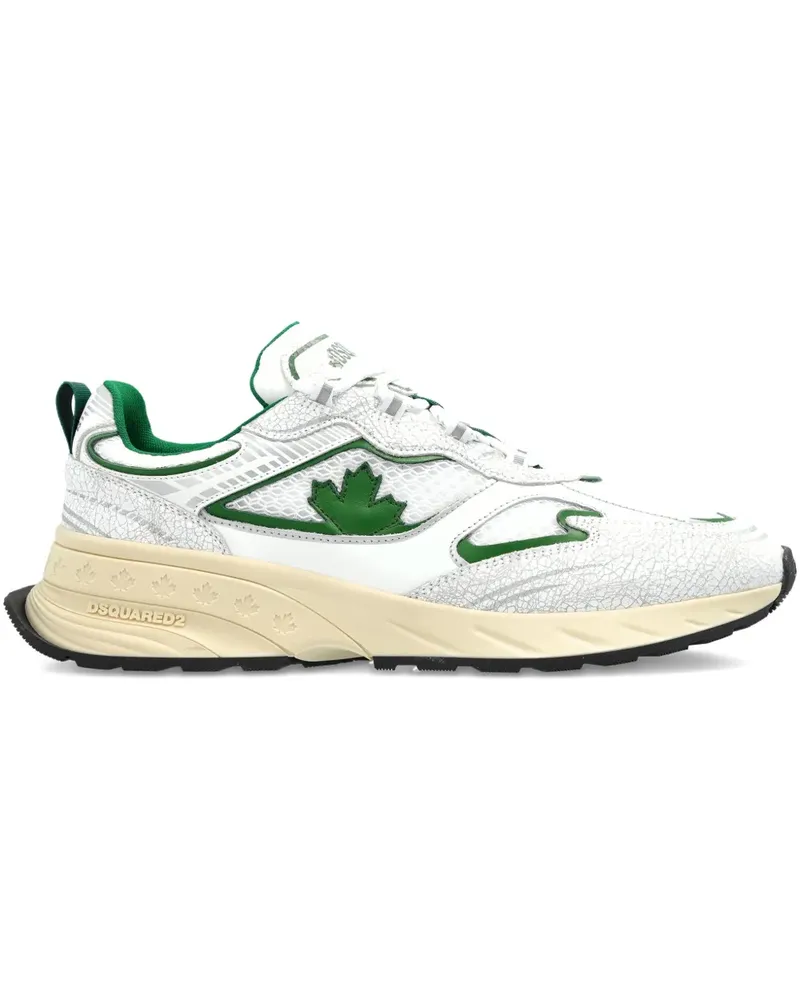 Dsquared2 Sneakers mit Blattdetail - Weiß Weiß