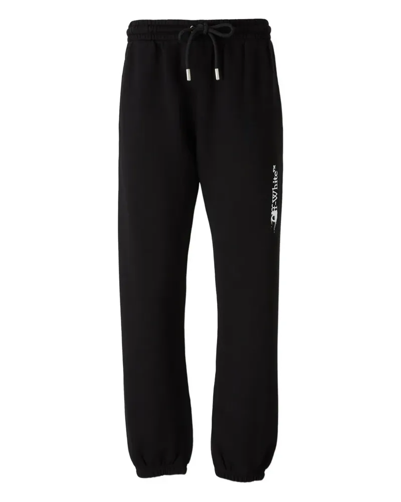 OFF-WHITE Jogginghose mit Logo-Print - Schwarz Schwarz