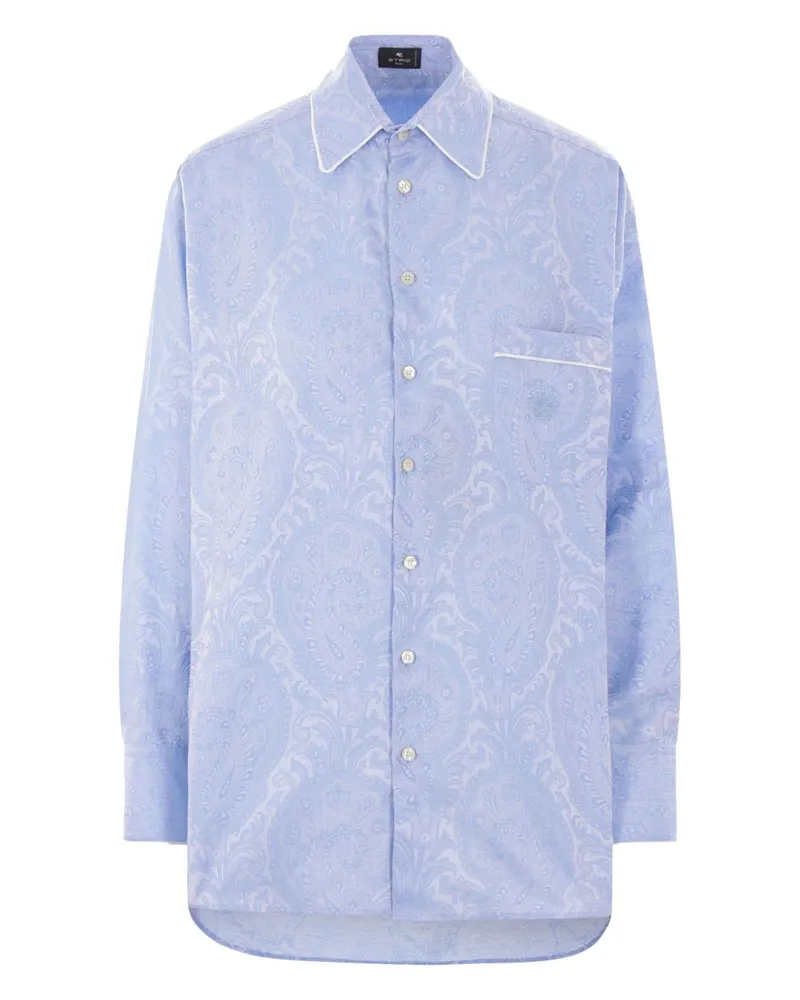 Etro Pyjama-Oberteil mit Paisley-Print - Blau Blau
