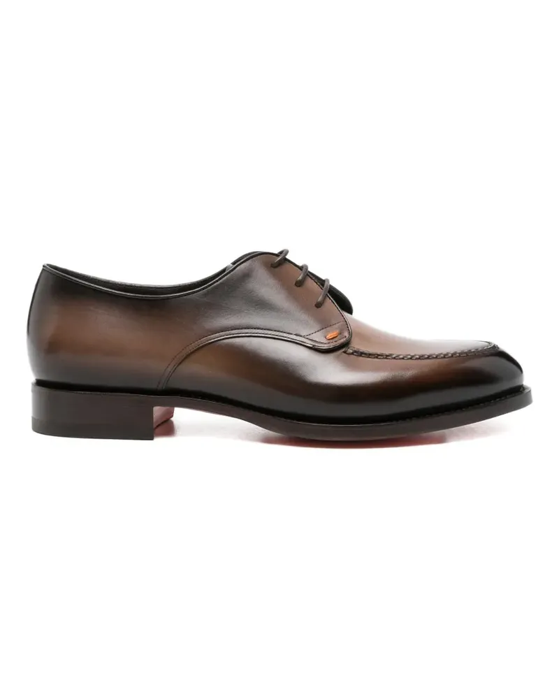 Santoni two-tone derby shoes - Braun Braun