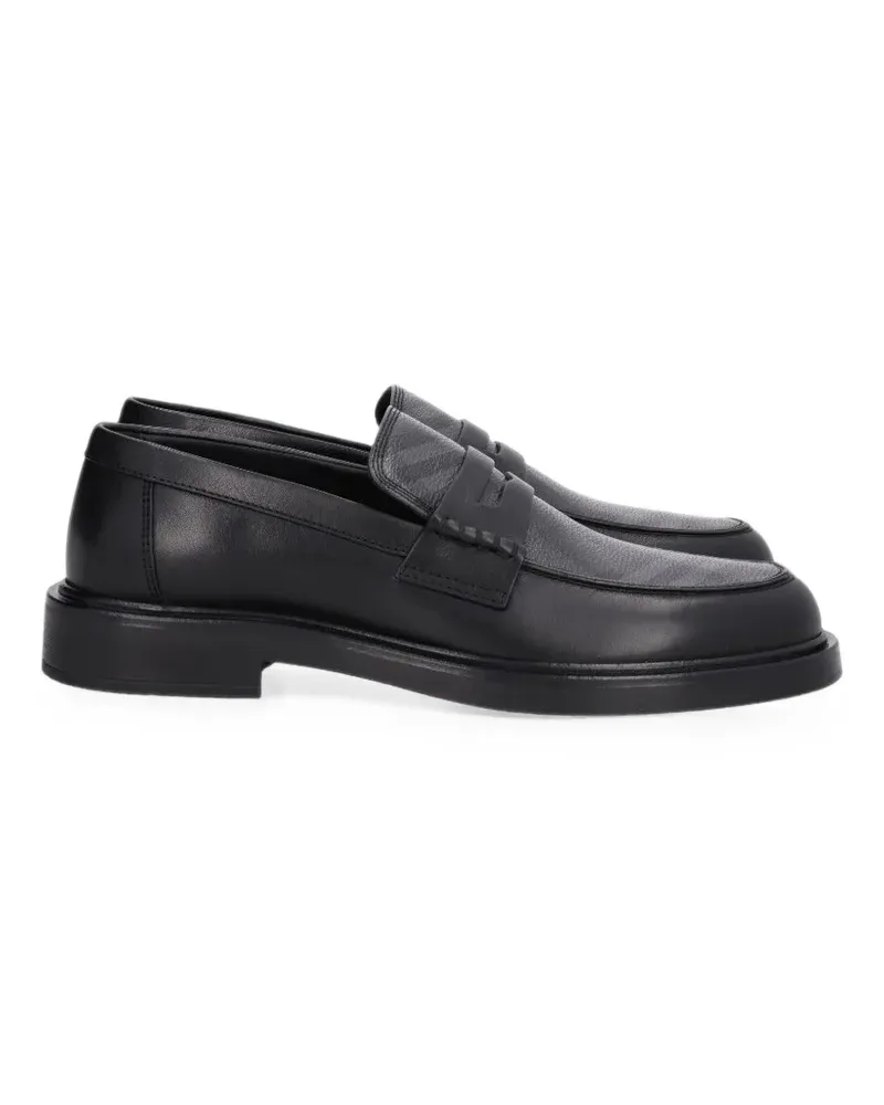 Burberry Pembroke Loafer mit Check - Schwarz Schwarz