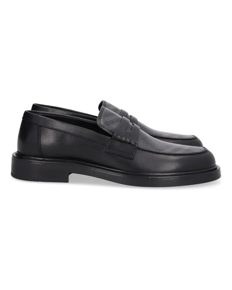 Burberry Pembroke Loafer mit Check - Schwarz Schwarz