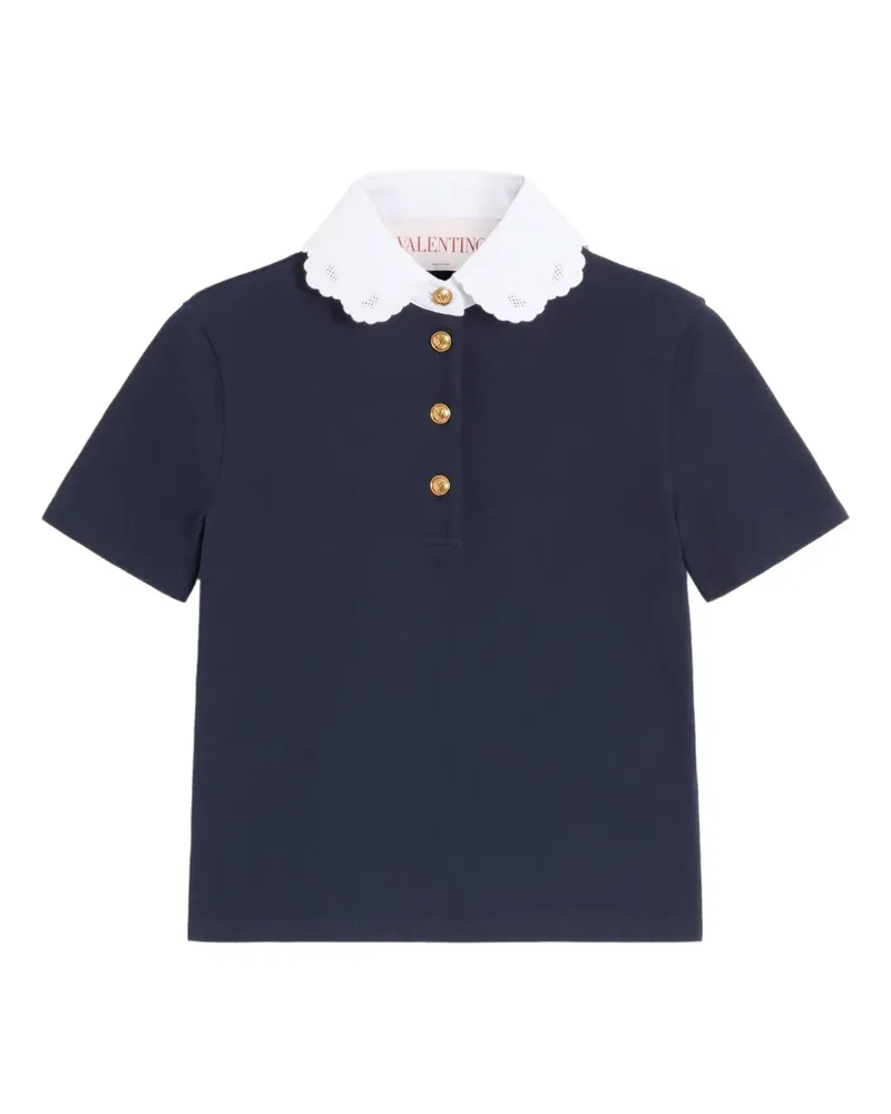Valentino Garavani Besticktes Poloshirt - Blau Blau
