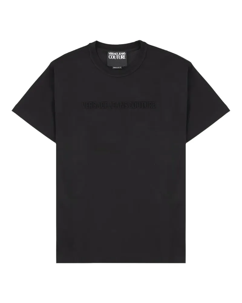Versace Jeans T-Shirt mit Logo - Schwarz Schwarz