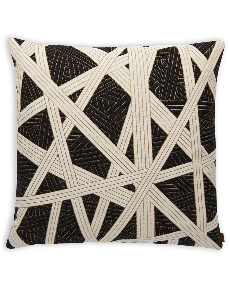 Missoni Home Nastri Kissen mit geometrischem Print - Schwarz Schwarz