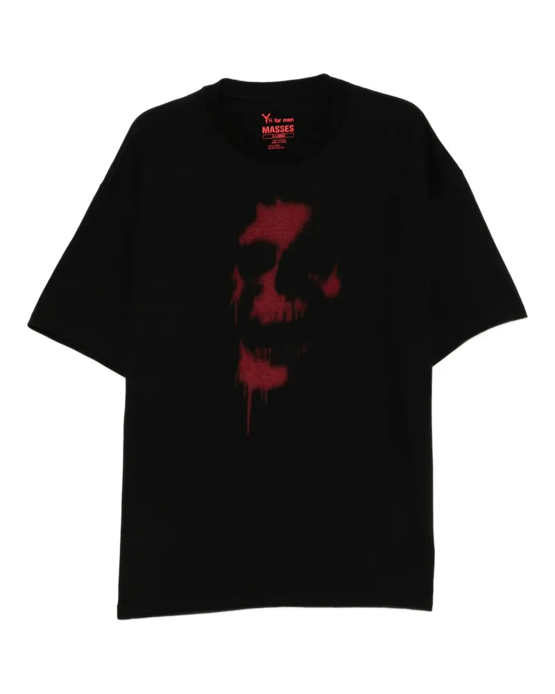 Yohji Yamamoto Y's for men x MASSES cotton printed T-shirt - Schwarz Schwarz