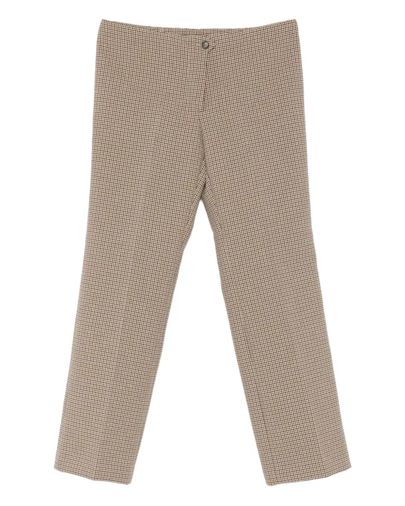 N° 21 button-fastening checked trousers - Nude Nude