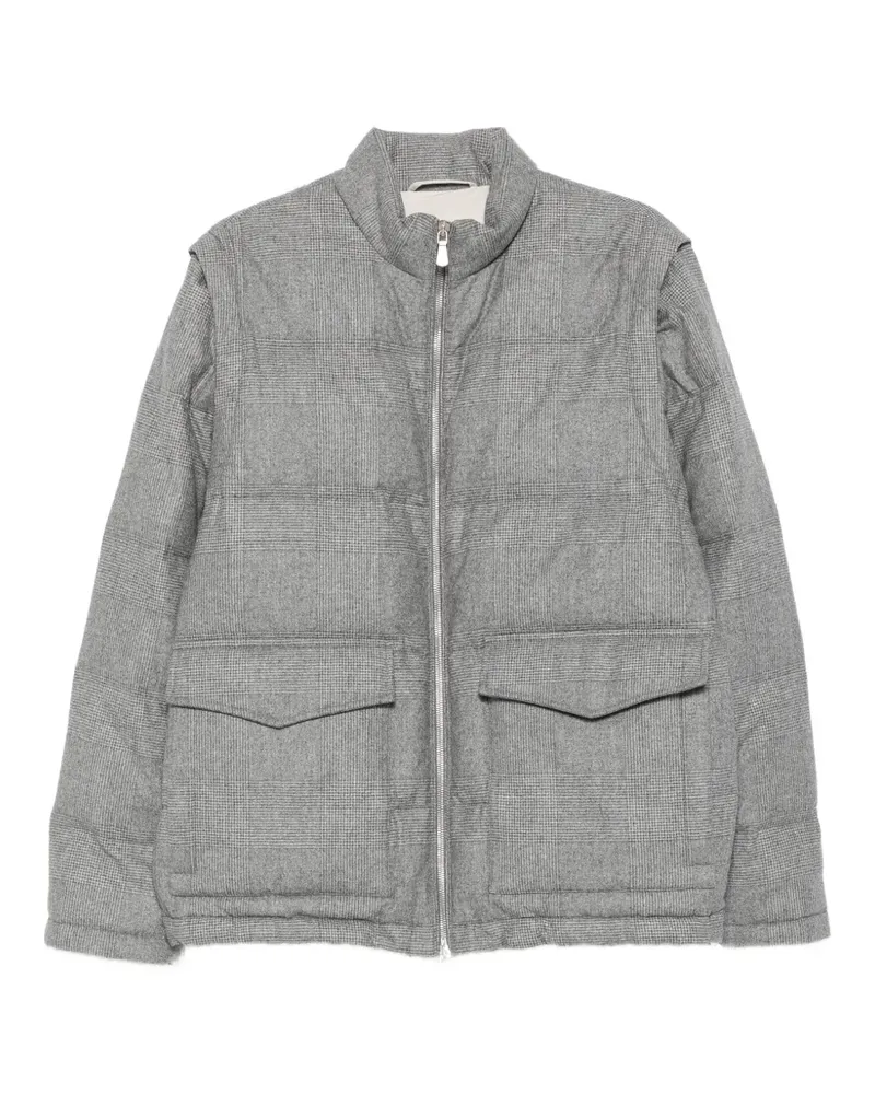 Eleventy Wattierte Jacke mit Klappentasche - Grau Grau