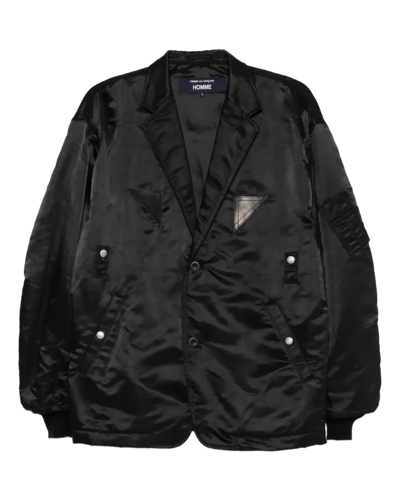 Comme des Garçons single-breasted buttoned coat - Schwarz Schwarz