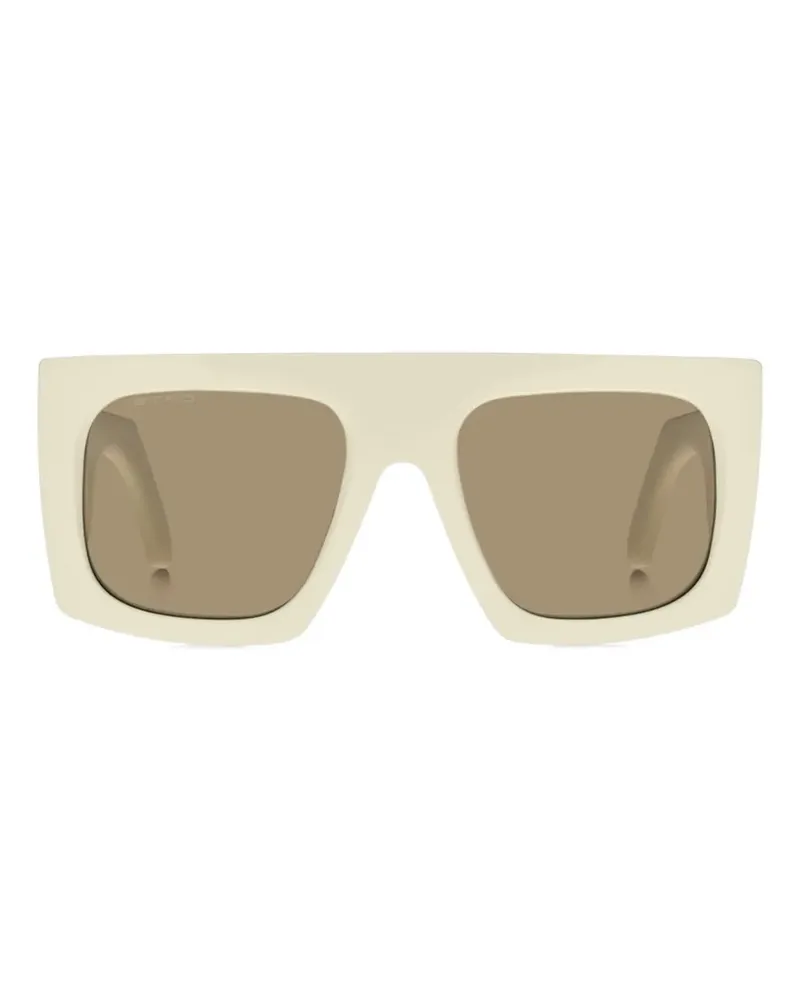 Etro rectangle-frame sunglasses - Weiß Weiß